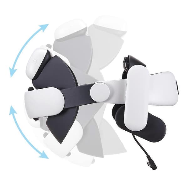 BOBOVR S3 Pro batterihodestropp for Meta Quest 3S/3 med 10000mAh utskiftbart batteri