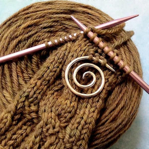 Spiral kabelsticka, hushållssticka i rostfritt stål 3 st Gold