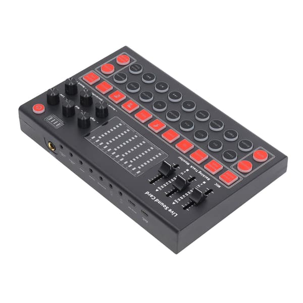 Bluetooth Dual Channel Audio Interface med LED-display brusreducering för liveinspelning