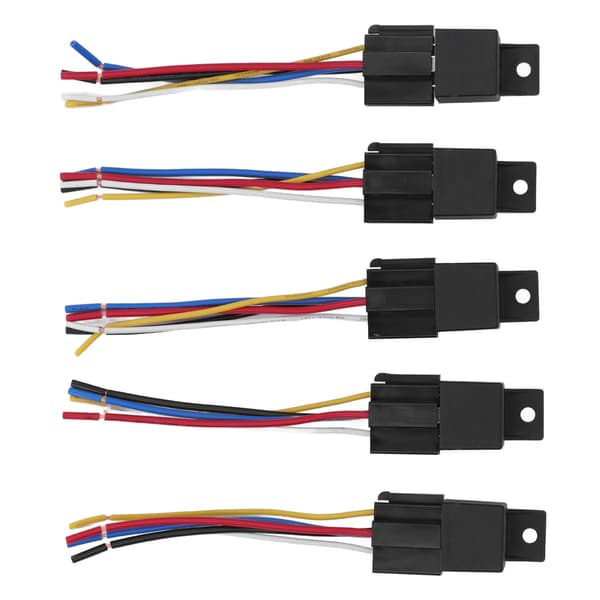 5-polet bilrelæ 12V 40A ABS-skal stabil forbindelse