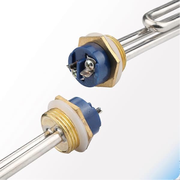 2 stk. 3KW 220V foldbar solvarmelegeme rør DN25 BSP gevind rustfrit stål varmeelement til elvarmer