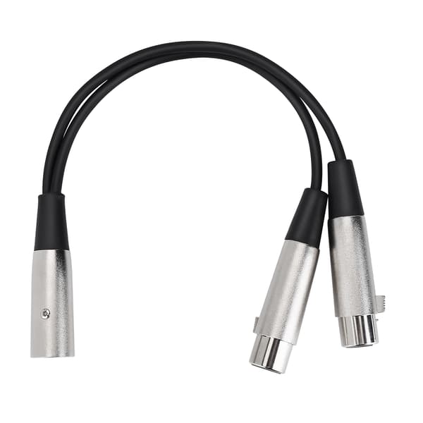33 cm Metall XLR3M til Dobbel XLR3F Mikrofon Lysinnstilling Konsollkabel