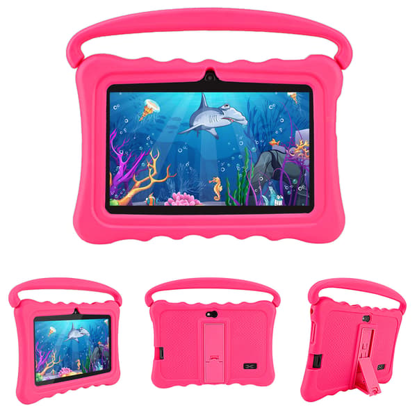 Børnetablet, 7 tommer Android-tablet, beskyttende skærm