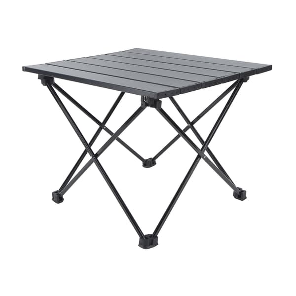 Fällbart campingbord i aluminium med stor förvaringsväska