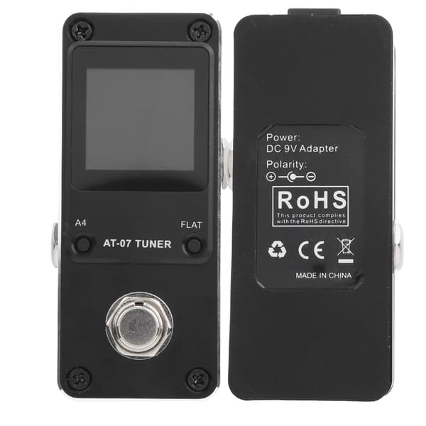 Aroma Elektrisk Gitarr Baspedal Stämapparat 430-450Hz True Bypass Switch Aluminiumlegering AT-07