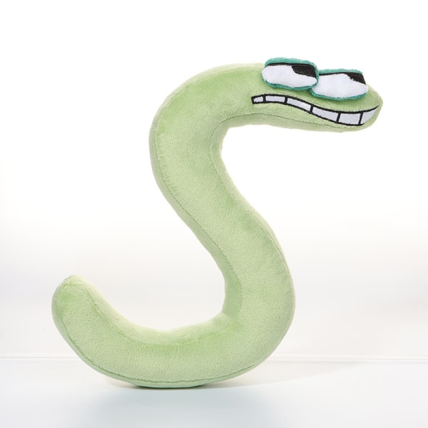 20 cm Alphabet Lore plysch kudde docka LetterS