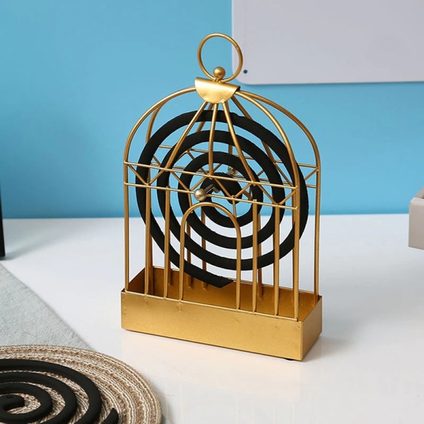 Retro järnmyggspiralhållare Gold