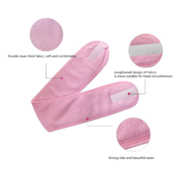 ansikts spa pannband White