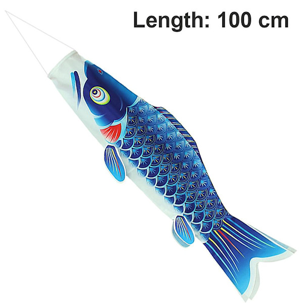 1 st Fish Windsock Carp Windsock Fish Flag blue