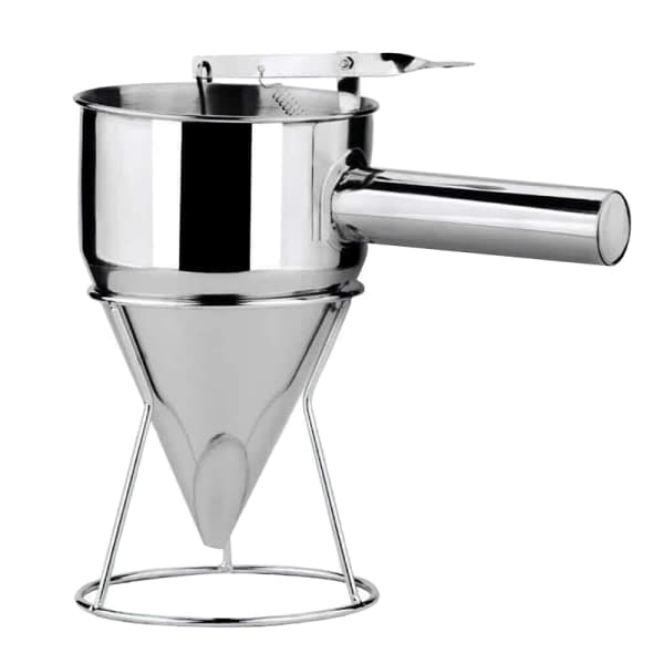 Dejdispenser i rustfrit stål med stativ til kager, donuts, muffins, pandekager