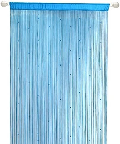 [DT] Blågrøn, 100x200cm Perlegardin Boligindretning, Polyester