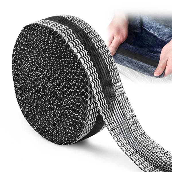 Strykbart fållband för kläder - 10 meter, perfekt för byxor, jeans, gardiner och olika tyger
