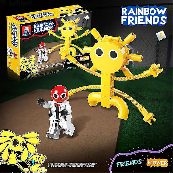 Roblox Rainbow Friends Døre Byggeklodser Figur Saml Model Mursten Legetøj