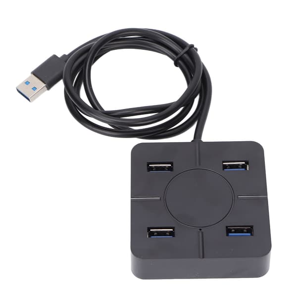 4 Port USB 2.0 Hub 480Mbps Højhastigheds Multipurpose Laptop Tilbehør