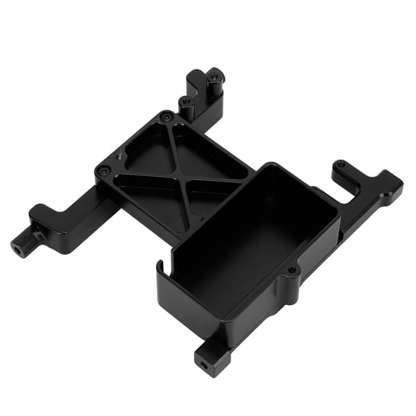 RC Fast Servo Mount Bracket Erstatning for SCX6 1/6 Aluminium Legering Servo Fast Bracket Sort