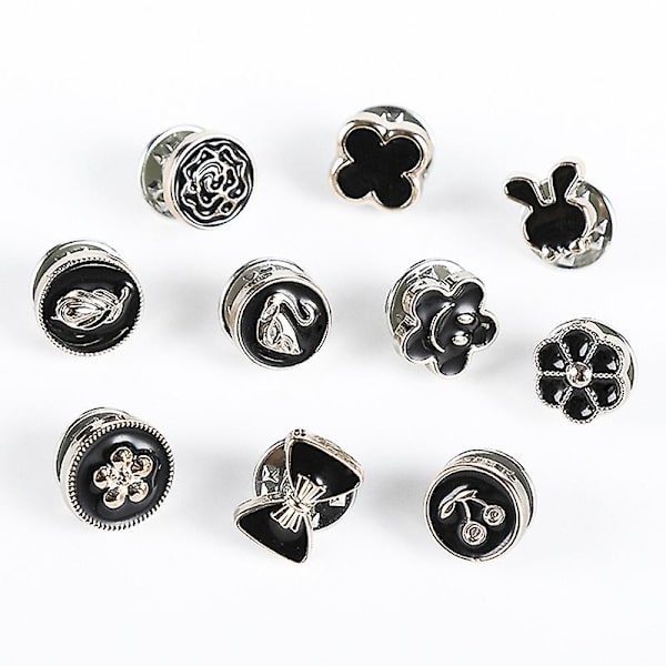 10st Förhindra oavsiktlig exponering Knappar Brosch Pins Badge
