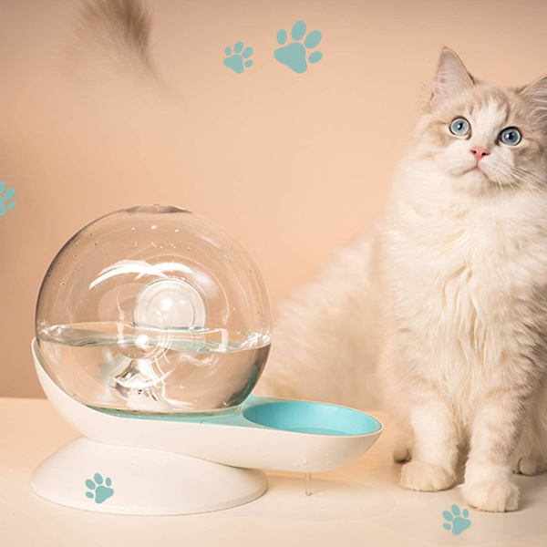 Cat Dog Water Dispenser, snigelformade fontäner Green