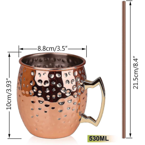 Rakningskålar Muggar Moscow Mule Kopparmuggar - Set