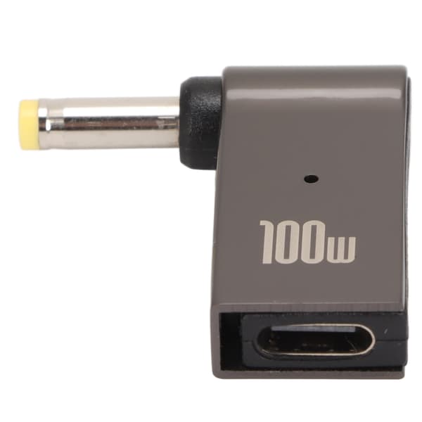 USB C Hunn til DC Adapter PD Hurtiglading 100W Aluminium Legering Albue Design Strømkabel 4x1.7mm