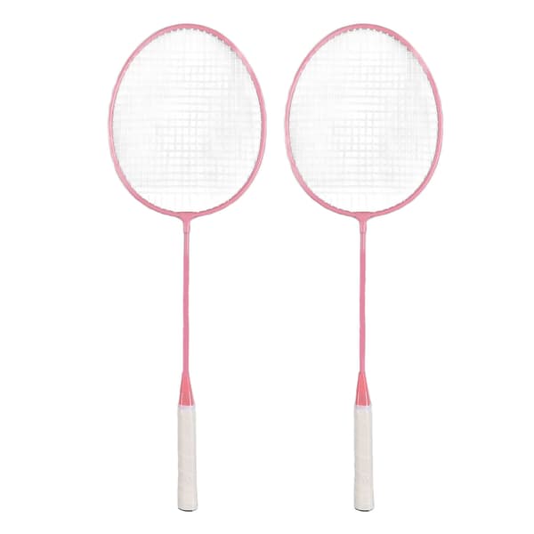 K1134 Pink Badmintonketsæt Split Jernlegering med Opbevaringsspandtaske