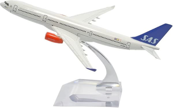 [DT]1:400 SAS Airbus A330 Metallmodellflygplan, 16cm
