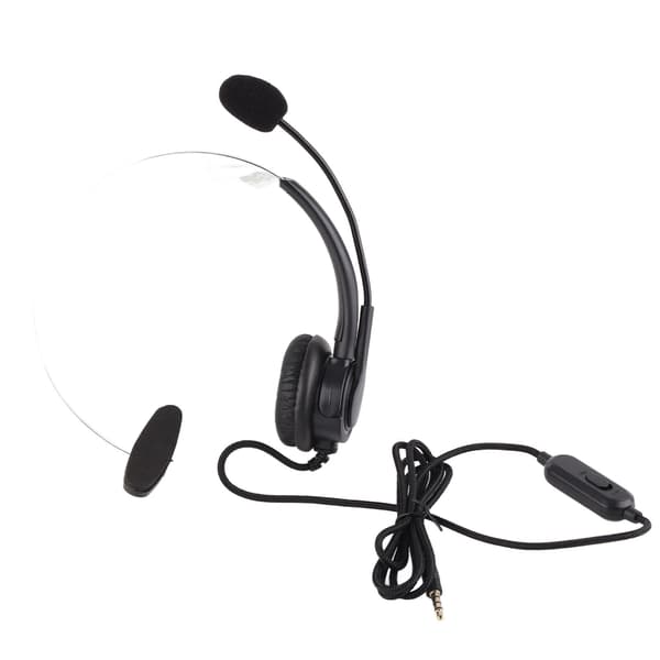 Trucker Headset med støjreducerende mikrofon og lydstyrkekontrol