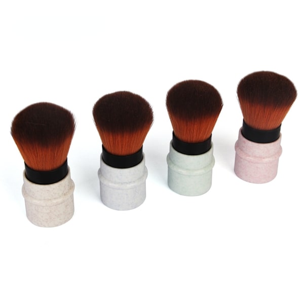 Mini Retractable Foundation Makeup Brush Justerbar Apricot