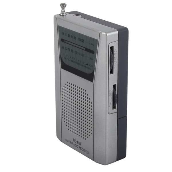 Bärbar Mini AM FM Transistorradio Multifunktionell Praktisk Gåva