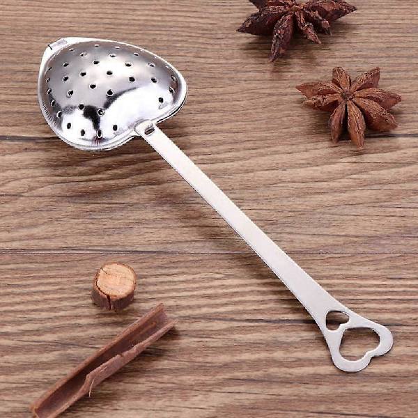 【DENGTU】10 stk Hjerteformede Teinfusere - Mesh Hjerteformet Teinfuser