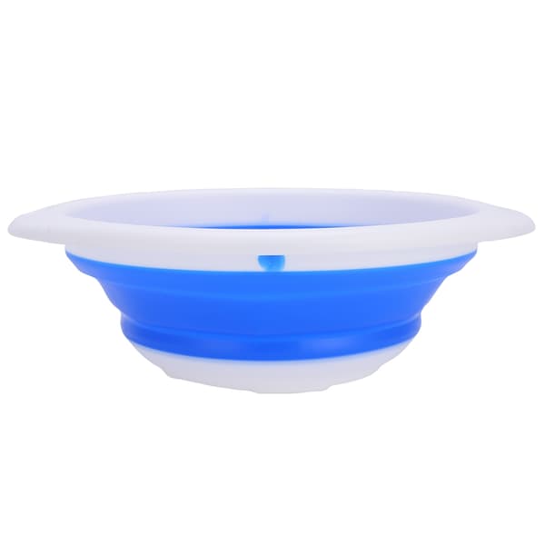 Sammenleggbart håndvask Bærbar multifunksjonell plastgummi grønnsakvask for reiser 23x20x7cm