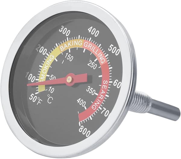 Weber Grilltermometer Låg Genesis 50~800℉ Rustfrit Stål Grilltermometer Temperaturmåler til Grillmadlavning[dt]