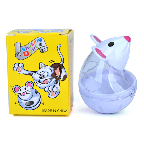 Katt och tumlare utelämnar bollmusen White 7*5cm