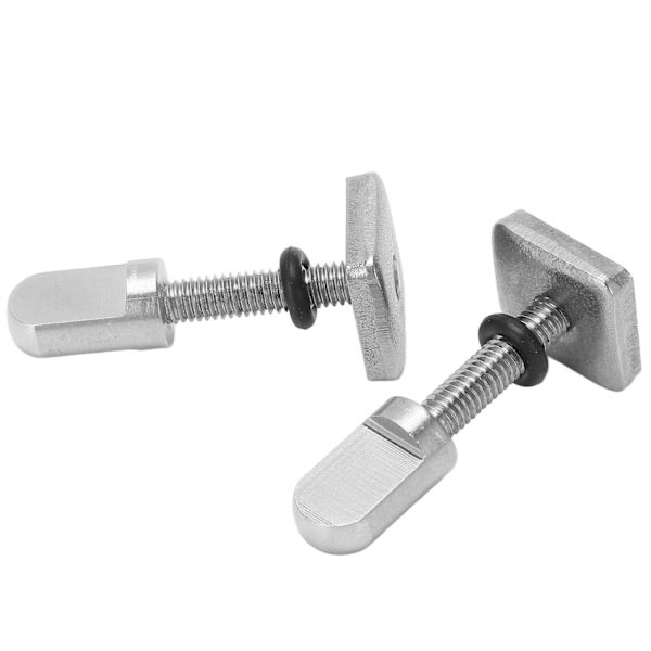 2 stk rustfritt stål flensskive Plug in håndstramming for surfebrett Longboard M4