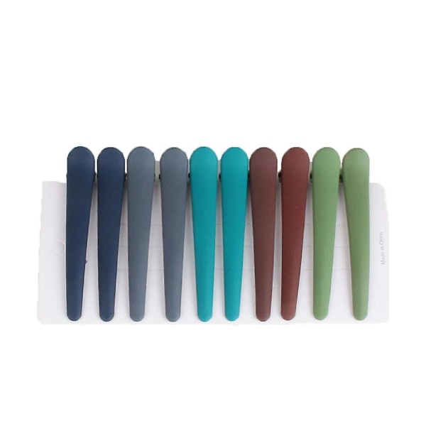 10 st hårspännen för styling, färgglada hårspännen i plast
