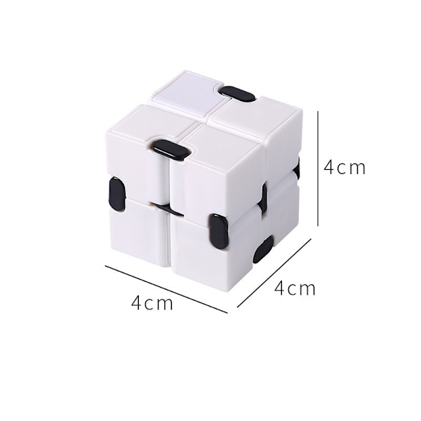 Infinite Rubik's Cube Stress Relief Artefakt Finger Puzzle white