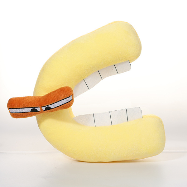 20 cm Alphabet Lore plysch kudde docka LetterC