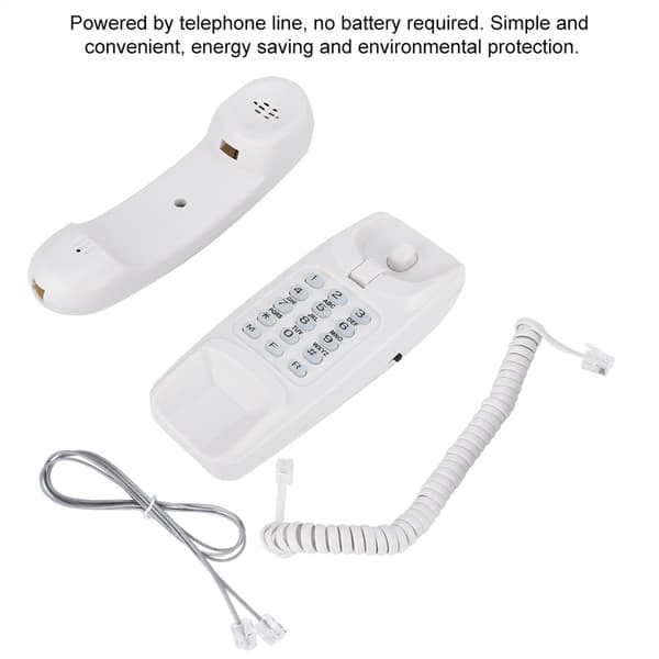 Vægmontering til fastnettelefon, hotel- og hjemmebrug