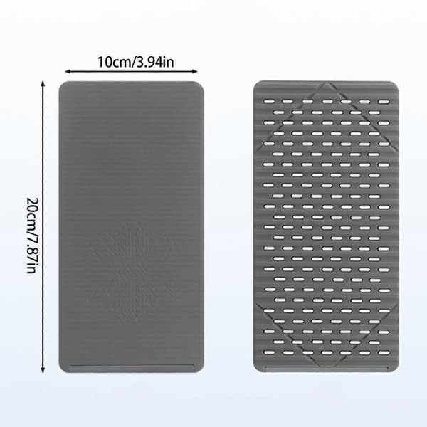 Sammenleggbart telefonstativ for kontor, hjem og reisebruk med sklisikker base, fleksibelt silikon telefonstativ grått Gray