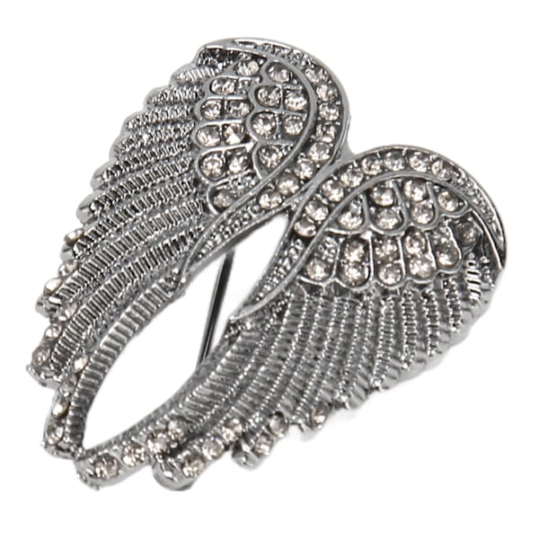 Multilagsbelagt krystal engelvinge broche - Delikat og elegant accent til bluser, jakker, frakker, tørklæder og sjaler