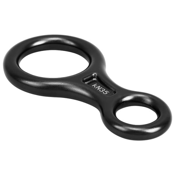 35KN Legering Figur 8 Nedfiringsbremse Rappelling Klatreudstyr Sort
