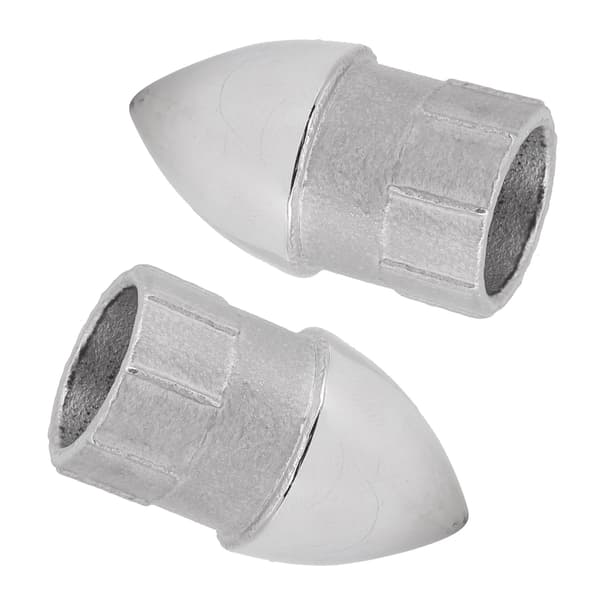 2 stk MJS017 Rørkobling i rustfritt stål for yacht Båtrørforseglingsplugg Rund hette 22MM