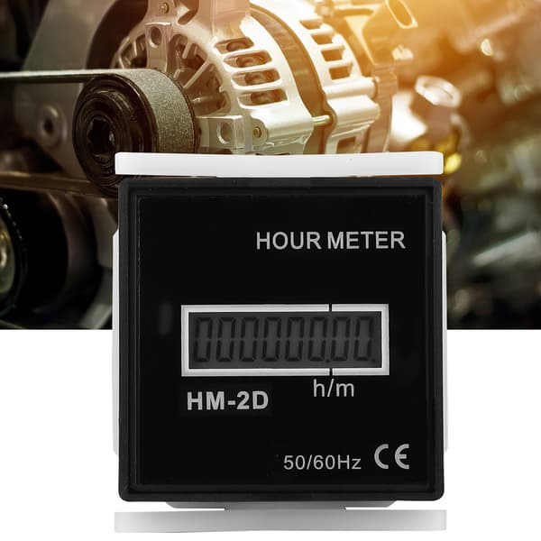 HM 2D Digital Elektrisk Teller AC 100 240V LCD-skjerm Tidsmåler