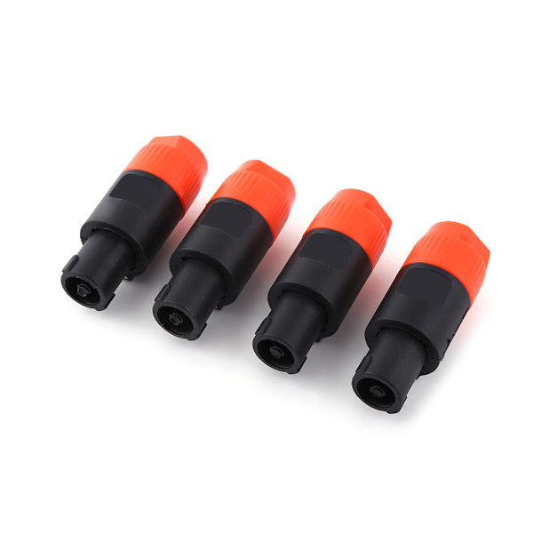 NL4FC Han Speaker Kabel Adapter Sæt med 4 Orange