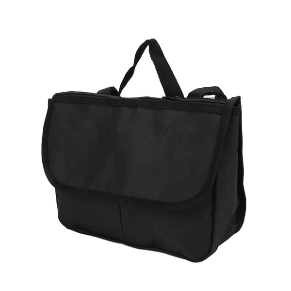 Walker Taske 600D Polyester 3 Store Lommer Letvægts Scooter Kørestol Opbevaringstaske Sort