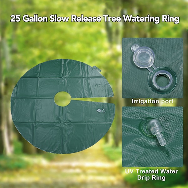 10-Gallons Gjenbrukbar PVC Dryppvanningsring for Effektiv Plantevanning og Hagearbeid
