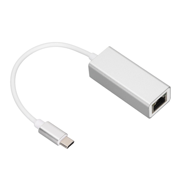USB C til RJ45 Ethernet Adapter 1000MB Sølv til MacBook Pro Galaxy S9 S8 Note 9