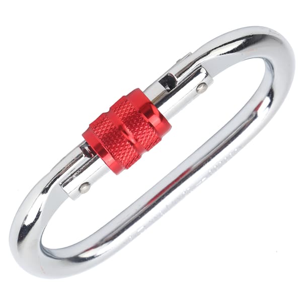 XINDA Silver Red Utomhus Klätterutrustning O Typ Säkerhetsspänne 25KN