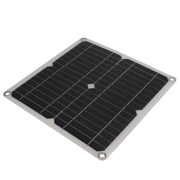 Monokrystallinsk solcellepanel lader dobbel USB DC-utgang 15W utendørs lading