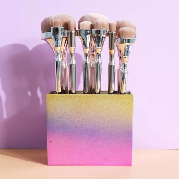 【DENGTU】Oval Makeup Brushes, 9-pack Foundation Powder Concealer Blush Eyeshadow Brush Set