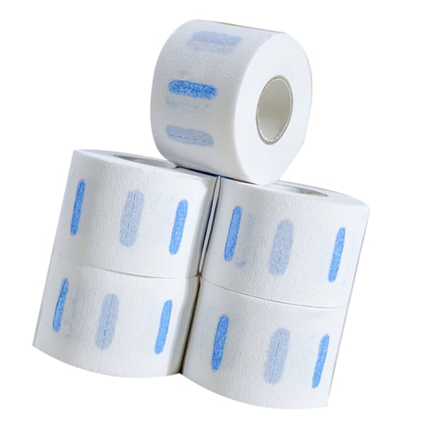 Professionella stretchiga vita nackremsor - 5 rullar, frisör nackremsor papper frisörverktyg för hårklippning